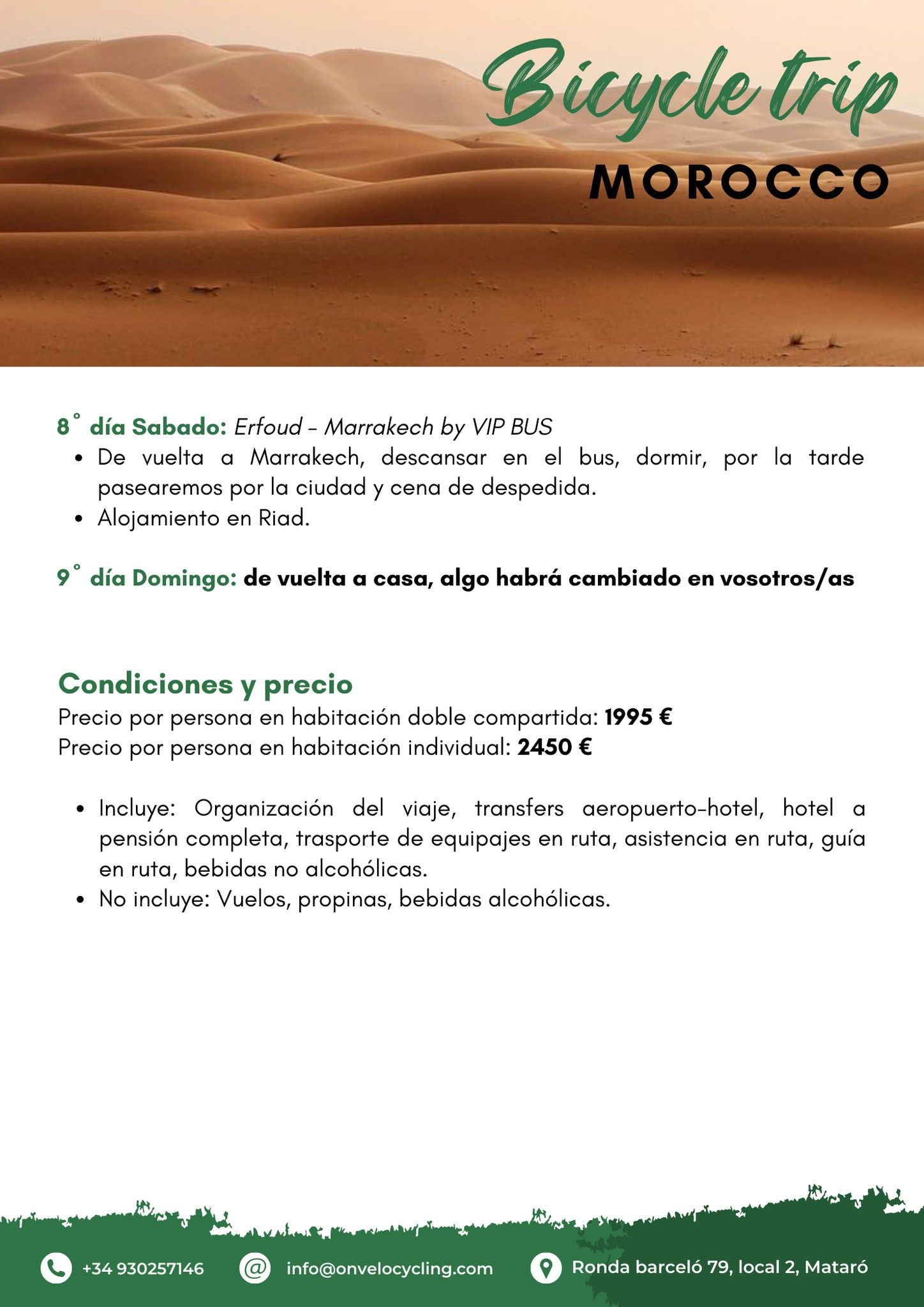 Tríptico viaje a Marruecos