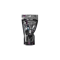 3 cepillos muc-off gancho cassette+en profundidad+suave (3xpremium brush kit)