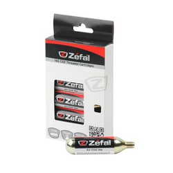 6 zefal co2 air cartridges with thread 16 g