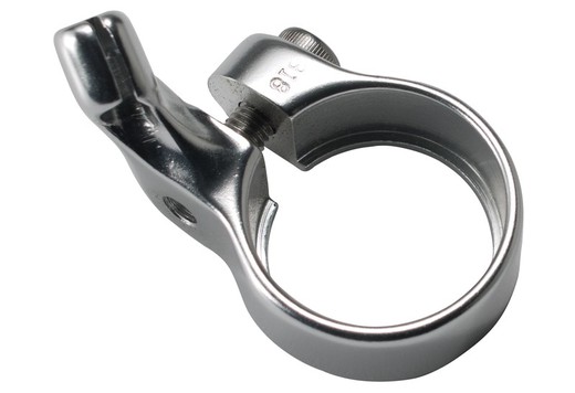 Seatpost clamp 31.9mm with brake hook silver