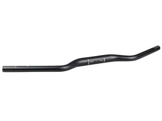 Bar bontrager crivitz 31,8 mm 0 mm rise 25 sweep 690 mm preto