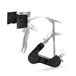 Bicycle brake levers and gear protector