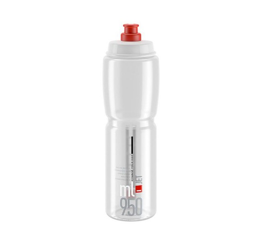 Bidó elite jet transparent logo vermell 750 ml