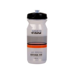 Bidon zefal sense soft 65 translucido negro/naranja 650 ml