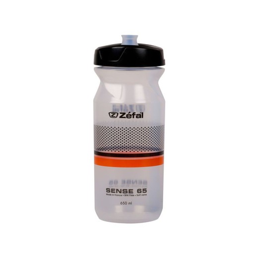 Zefal sense soft 65 bouteille noir / orange translucide 650 ml