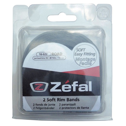 Blister 2 tire tapes zefal pvc 700xc-16 mm