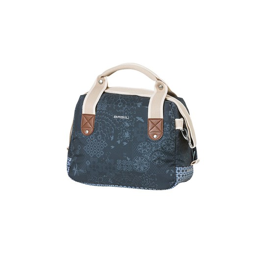 Boheme indigo handlebar bag with zipper 8 l
