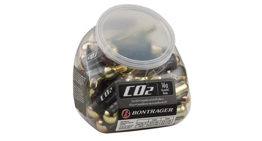 Box of 30 bontrager 16g threaded co2 cartridges