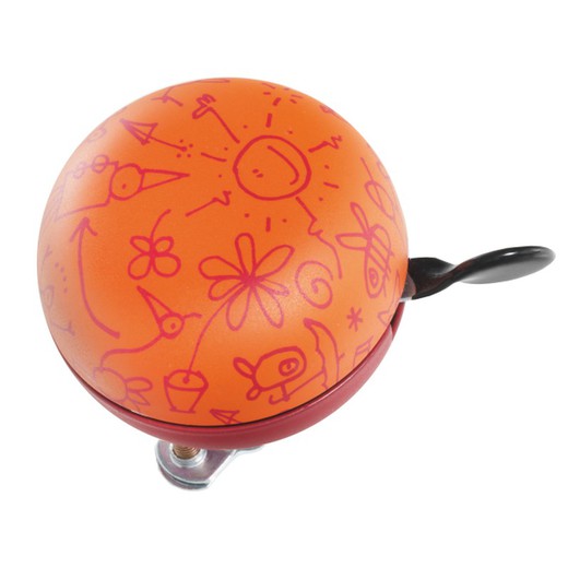 Bta orange doodle doorbell, diameter 60mm