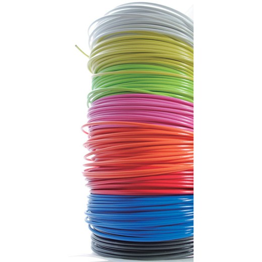 Funda de cable verde, 5mm, teflon, 30mt