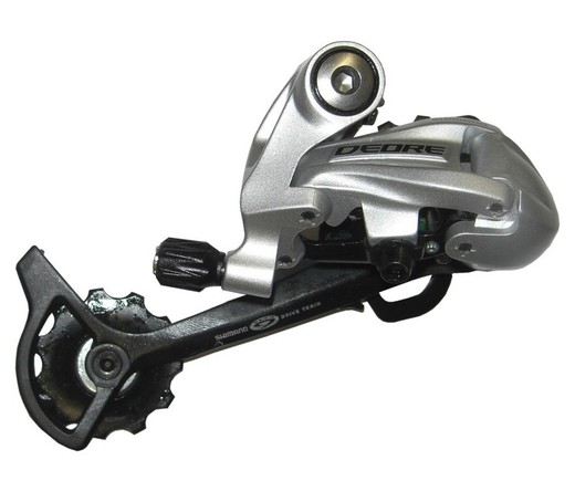 Shimano deore traseiro rd-m591 9v. Caixa longa em prata / preta