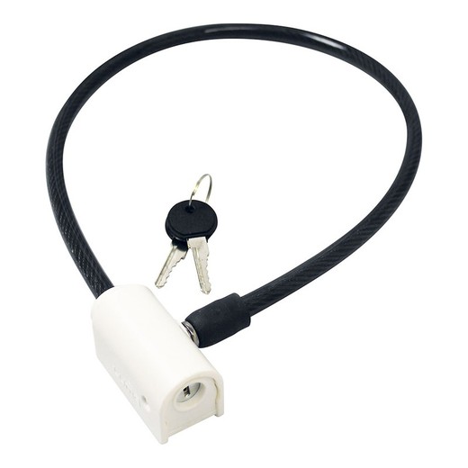 Padlock luma enduro cable 7334/65 cm x 10 mm preto / branco