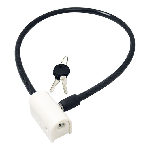 Candado luma enduro cable 7334/65 cm x 10 mm negre / blanc