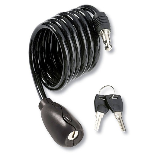 Cadenas luma spiral enduro 7318/150 cm x 6 mm noir / blanc