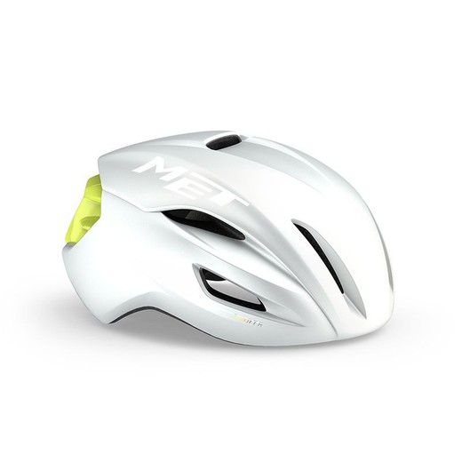 CASCO MET MANTA MIPS EDICION LIMITADA BLANCO Mate/AMARILLO LIMA