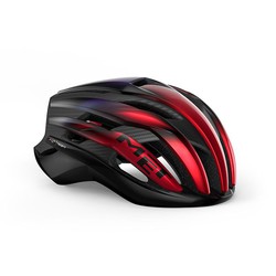 CASCO MET TRENTA 3K CARBON MIPS ROJO IRIDISCENTE BRILLO