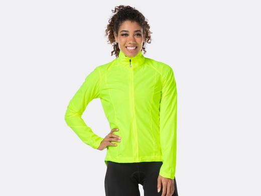 Bontrager vella windshell women's jacket l fluorescent yellow