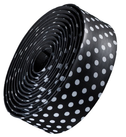 Bontrager gel cork black polka dot handlebar tape