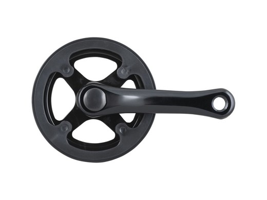 Crank trek wheel top 28t with guard 127mm black