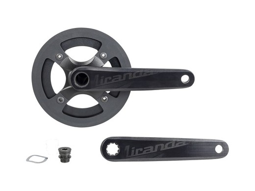 Crankset trek-diamant delta 170mm 38t gxp 4arm w/bash black