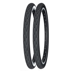 PNEUS MICHELIN DIABOLO CITY 400A ACCES LINE RÍGIDO BRANCO / PRETO 37-340