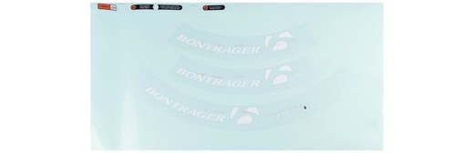 Decalque bontrager aura 5.0 branco neutro dianteiro / traseiro