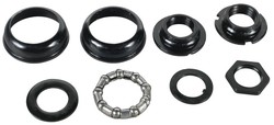 9-piece black steel bottom bracket for kids