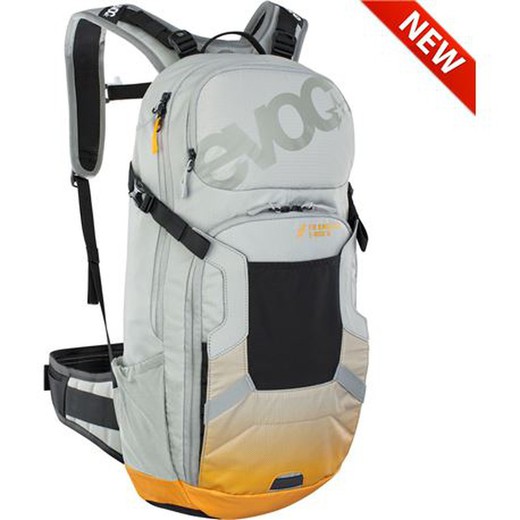 Ev-mochila fr enduro e-ride 16l+protect gris piedra/naranja