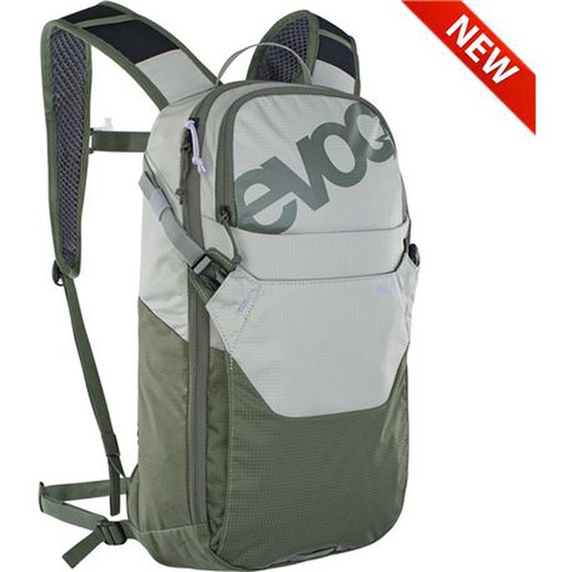 Ev-mochila ride 8l + bolsa 2l gris piedra/oliva oscuro