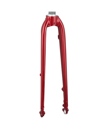 Fork rigid trek-diamant 700c disc/straight 250mm red