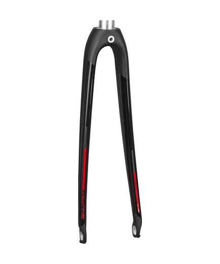 Forcella rigida trek domane al 2 56-62cm matte black / viper red