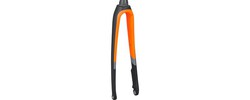 Garfo rígido trek domane sl6 disco 56-62 preto mate / laranja