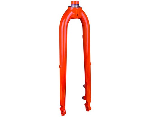 Fork rigid trek lift+ 26 inch disc threaded 13in orange