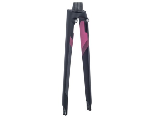 Fork rigid trek silque slr 6 47 rake 52-56 black / pink