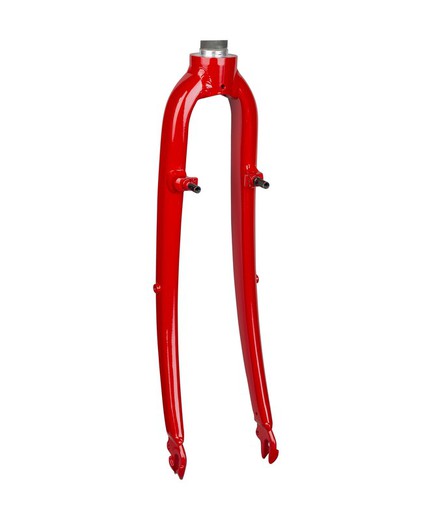 Fork rigid trek verve 700c 180mm threaded viper red