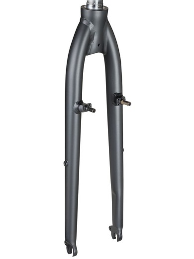 Forcella rigida trek x500 700c v-brake matte black pearl