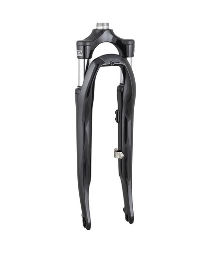 Suspensão garfo suntour cr-8r rolo roscado 50 preto brilhante