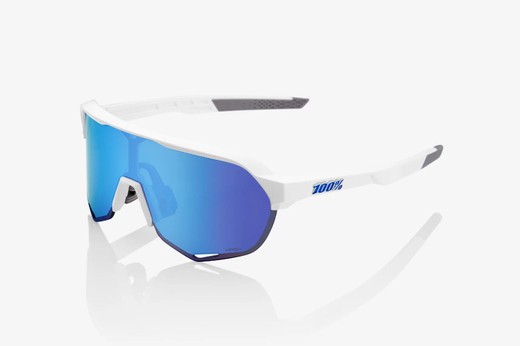 Gafas 100% S2 Matte white Hiper blue multilayer mirror