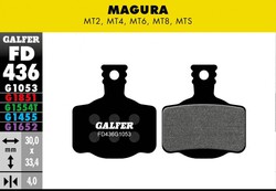 Galfer bike advanced plaquettes de frein magura mt2-4-6-8