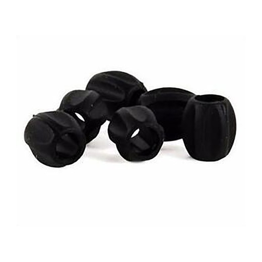 Black jagwire frame protection rubber (6 units)