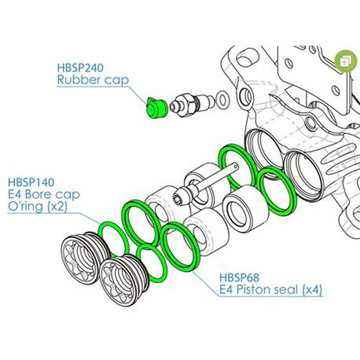 Ho-kit juntas pinza m4/e4