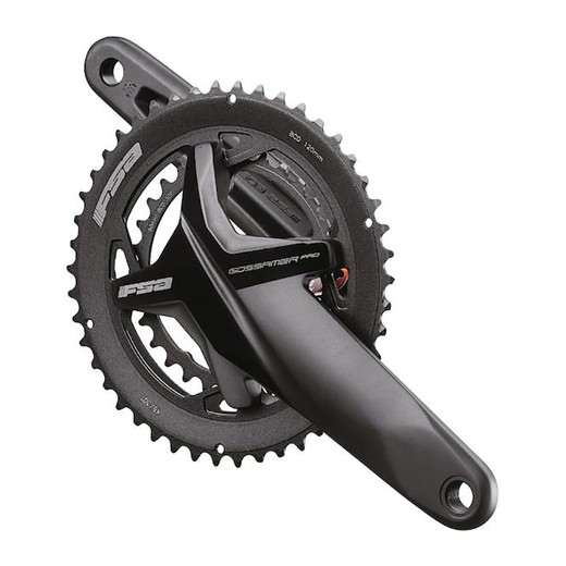 Crankset / chainring set fsa gossamer pro bb386evo 120/94 bcd 175 mm 50x34d aluminum black b1