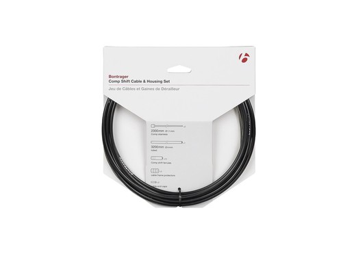 Bontrager comp 4mm shift cable / boîtier set noir