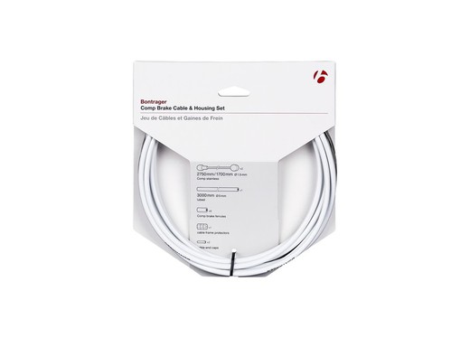 Kit de câble de frein / soufflet bontrager comp 5 mm blanc