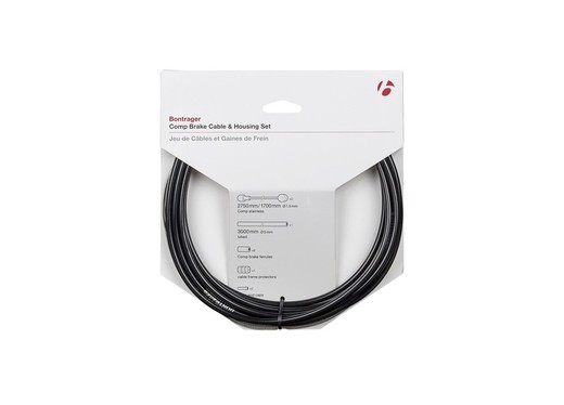 Bontrager comp 5mm câble de frein / jeu de soufflets noir