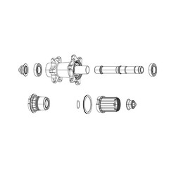 Front sram bushing set quick release brake centerlock disc