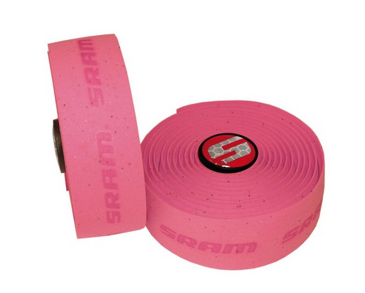 Sram supercork pink handlebar tape set