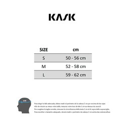 Kask valegro hot sale size chart