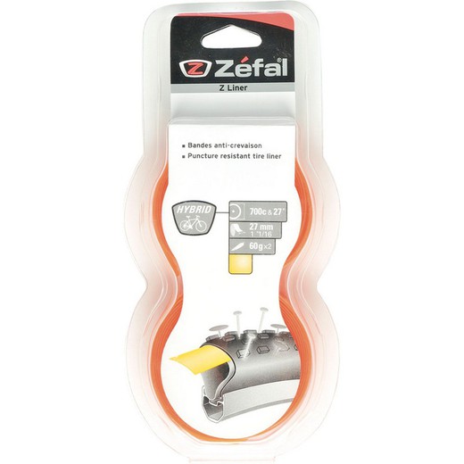 Zefal z-liner hybrid 700c-27 mm anti-puncture kit