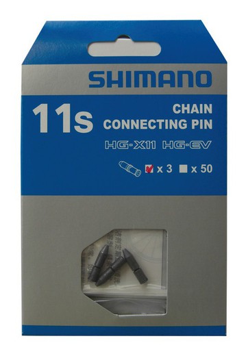Kit of 3 shimano super fine pins for 11s chain.